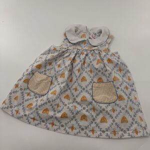Shrimp and Grits Kids Bee Honey Beehive Dress Collared Toddler Easter Spring 3T